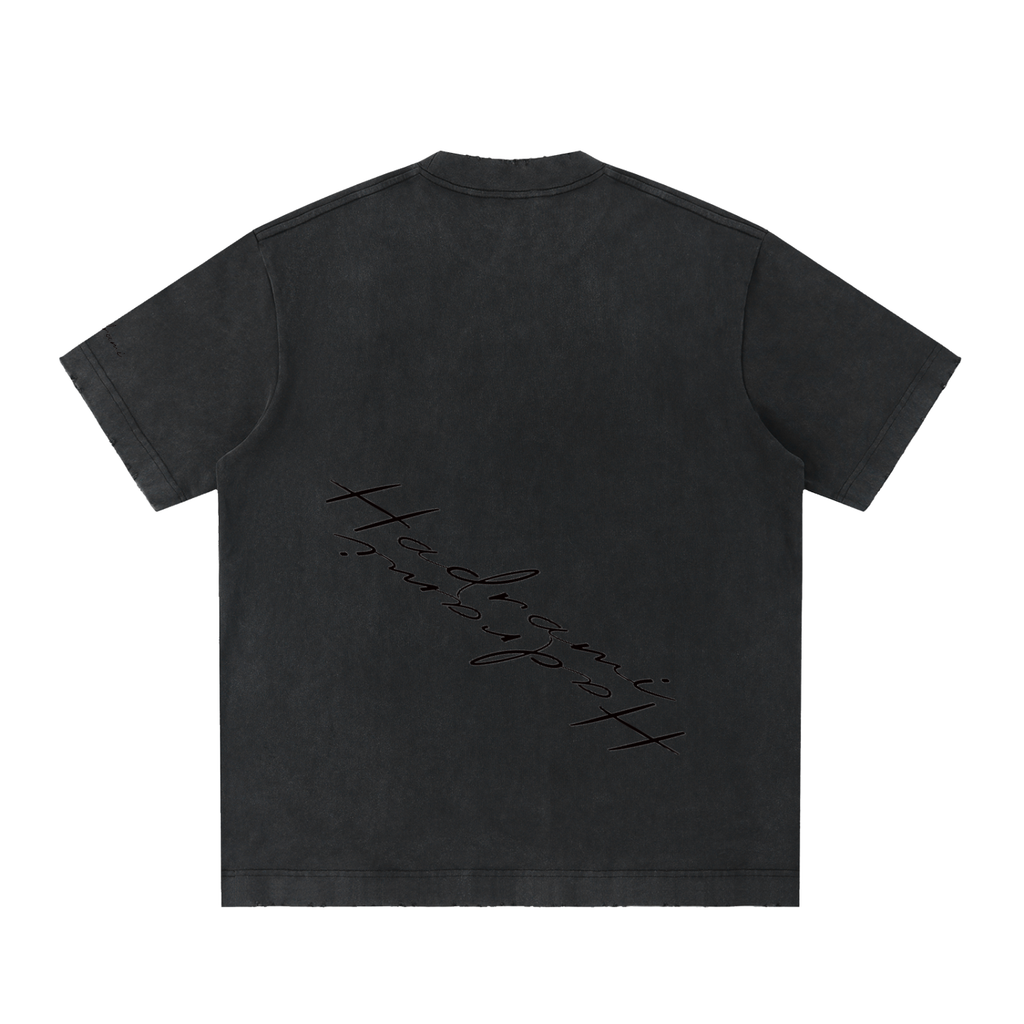 Lonely  Vintage Washed Frayed T-Shirt
