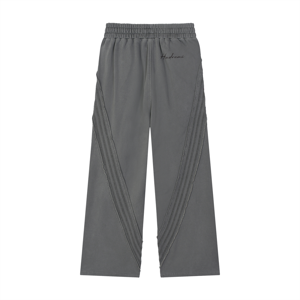 Snow Washed Tape Raw Edge Sweatpants