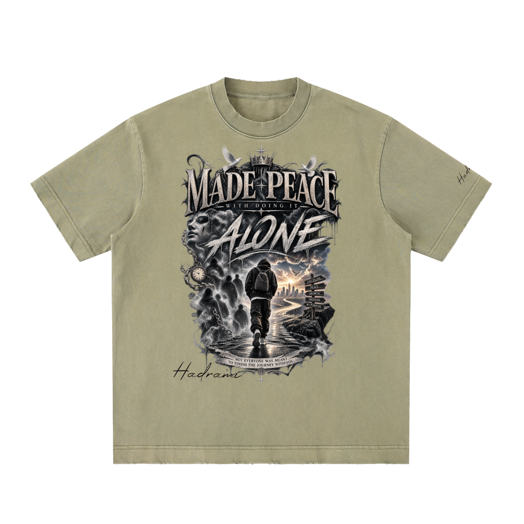 Lonely  Vintage Washed Frayed T-Shirt